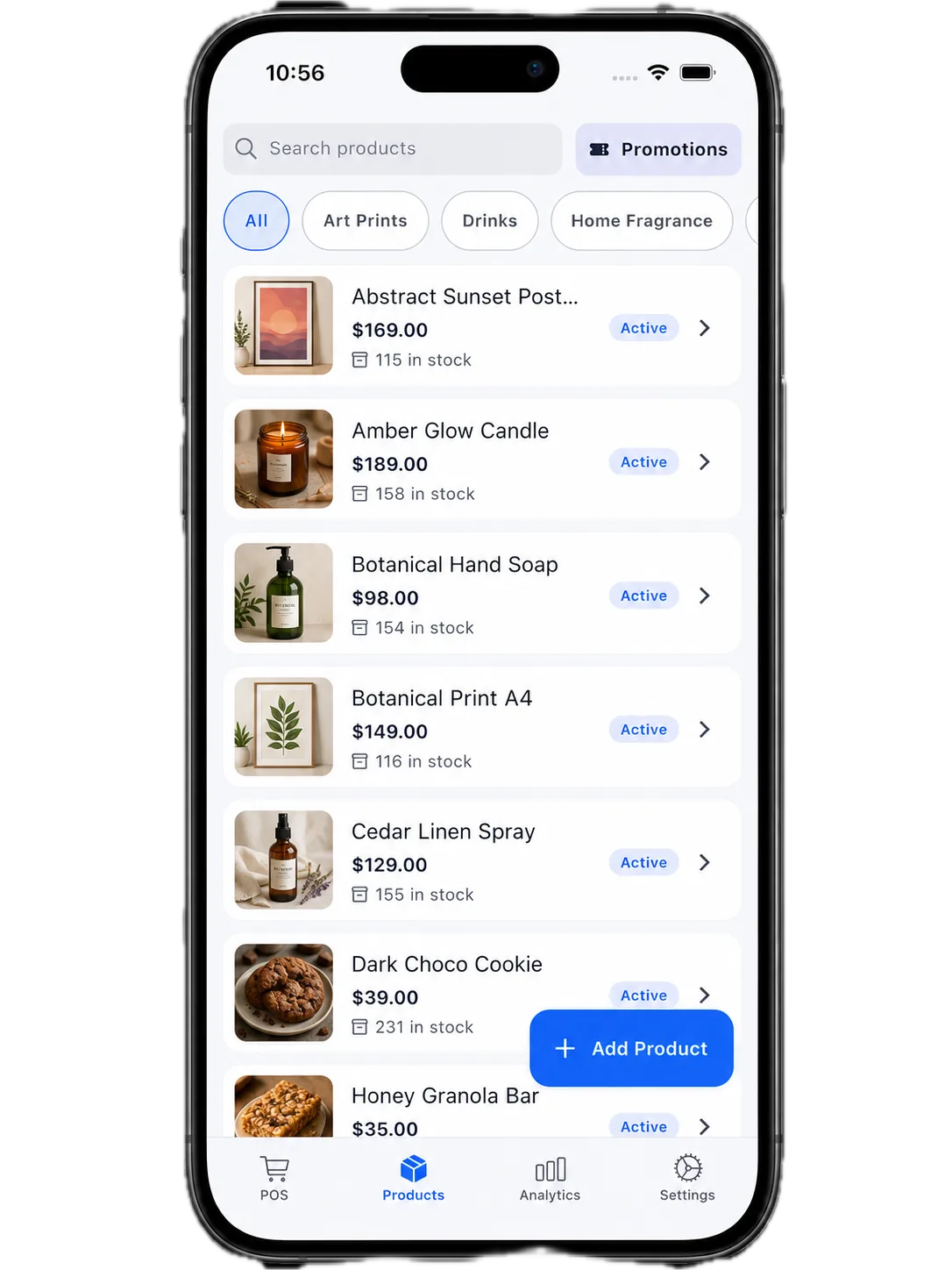 Tidy Shop: Add products and create an event