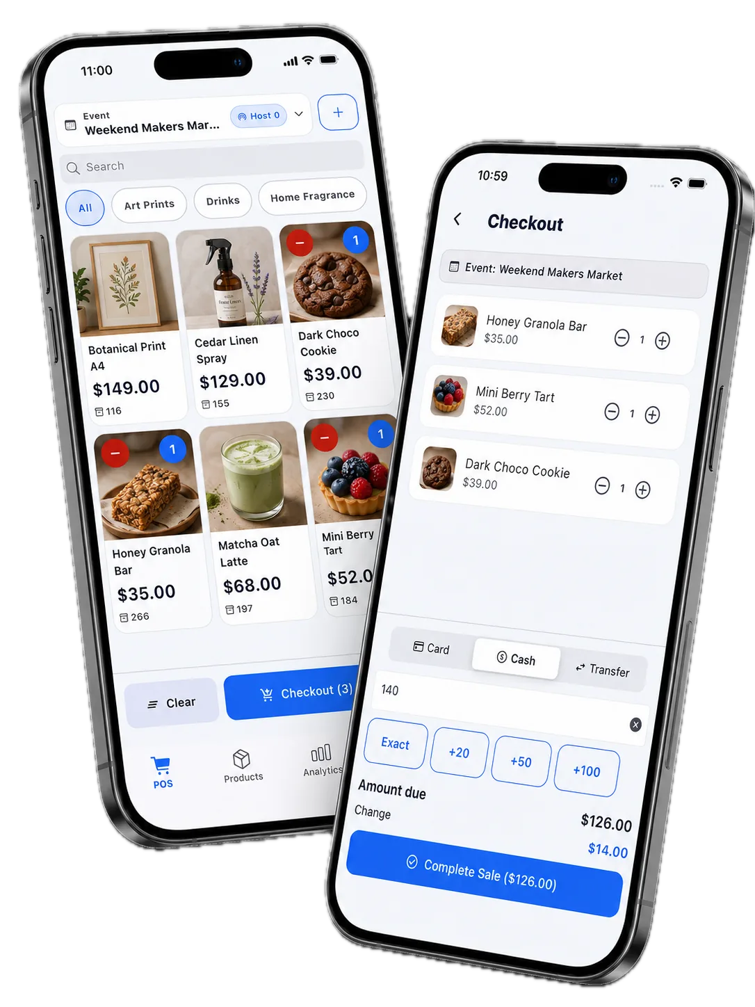 Tidy Shop product screens